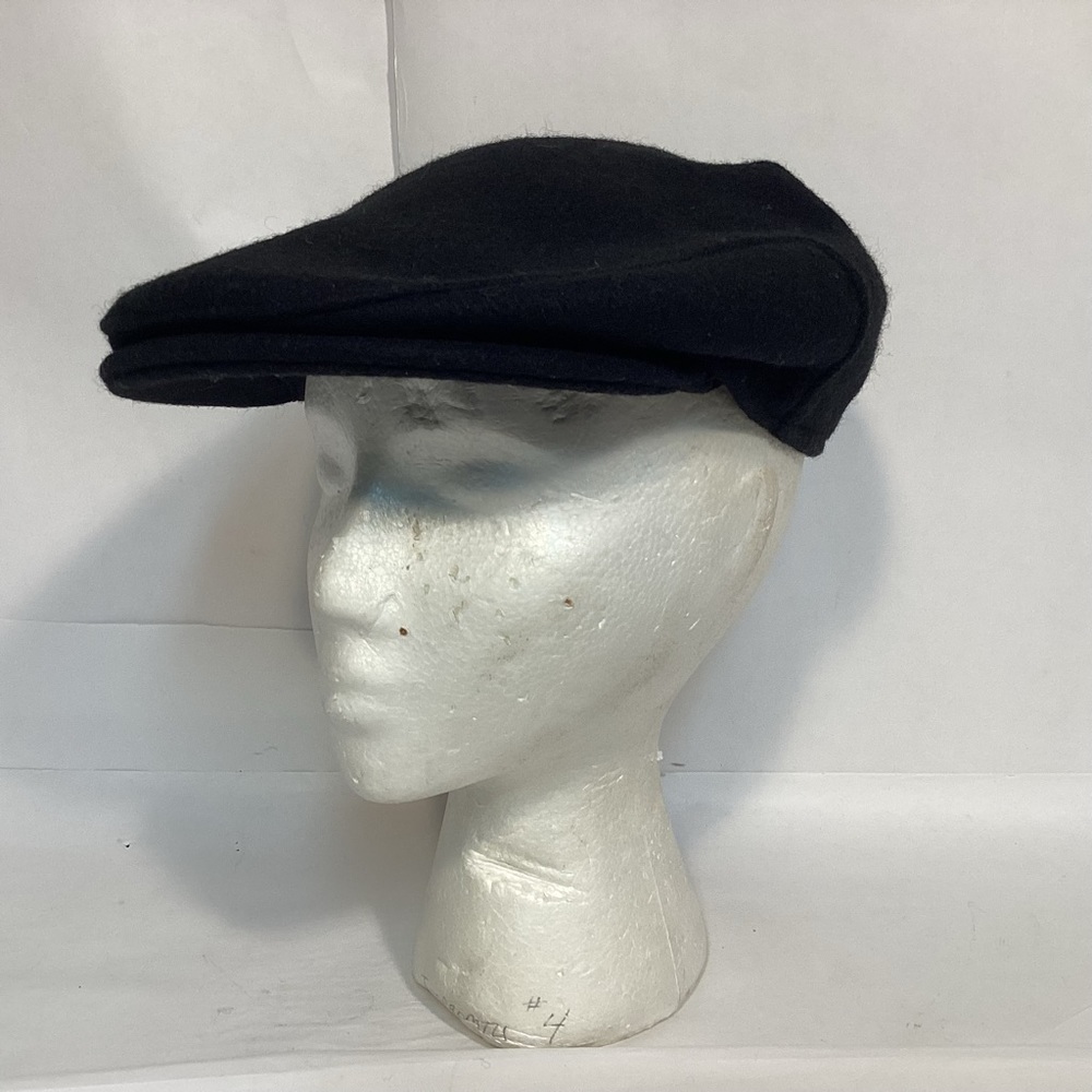 Vintage Stetson Black Newsboy Hat made men’s size medium made in USA